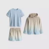 1,5–7 Jahre | 3-teiliges Aktiv-Set aus T-Shirt, Shorts und Hoodie