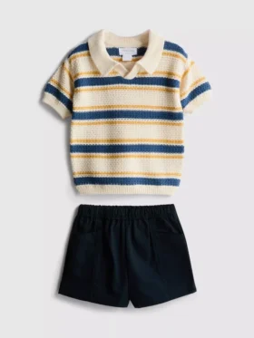 0–12 Monate | Strick-Set mit Shorts