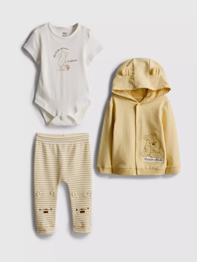 0–18 Monate | 3-teiliges Disney-Winnie-the-Pooh-Set für Neugeborene