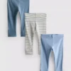 0–18 Monate | 3er-Pack Neugeborenen-Leggings