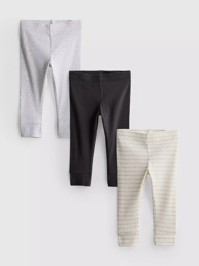 0–18 Monate | 3er-Pack Neugeborenen-Leggings