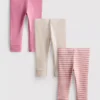 0–18 Monate | 3er-Pack Neugeborenen-Leggings