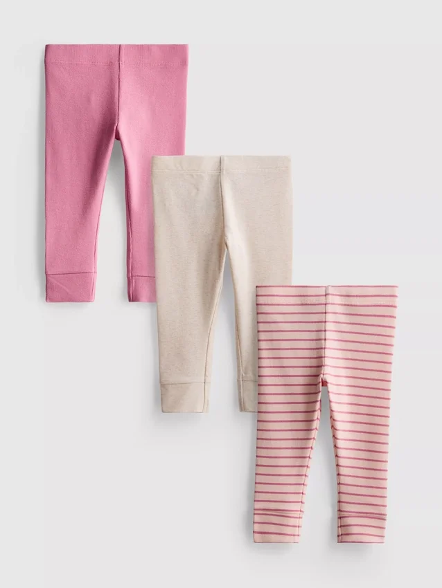 0–18 Monate | 3er-Pack Neugeborenen-Leggings
