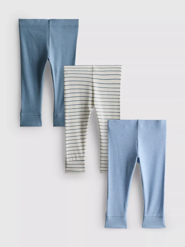 0–18 Monate | 3er-Pack Neugeborenen-Leggings