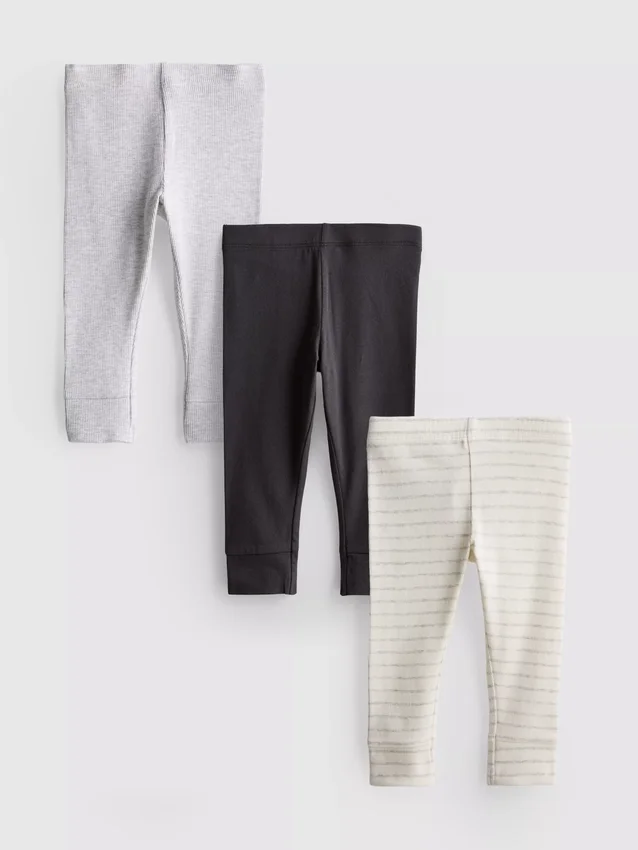 0–18 Monate | 3er-Pack Neugeborenen-Leggings