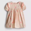 0–18 Monate | Besticktes Smock-Kleid für Neugeborene