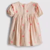 0–18 Monate | Besticktes Smock-Kleid für Neugeborene