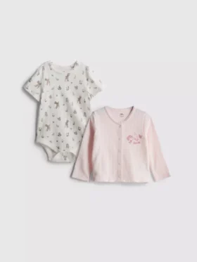 0–18 Monate | Disney-Bambi-Set aus Body und Strickjacke für Neugeborene