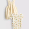 0–18 Monate | Disney-Set aus Body und Latzhose mit Winnie-Puuh-Motiv für Neugeborene