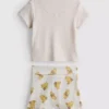 0–18 Monate | Disney-Winnie-Puuh-Set aus Wickeloberteil und Shorts für Neugeborene