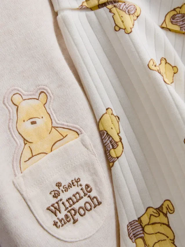0–18 Monate | Disney-Winnie-Puuh-Set aus Wickeloberteil und Shorts für Neugeborene