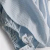 0–18 Monate | Gestreiftes Seersucker-Kleid für Neugeborene