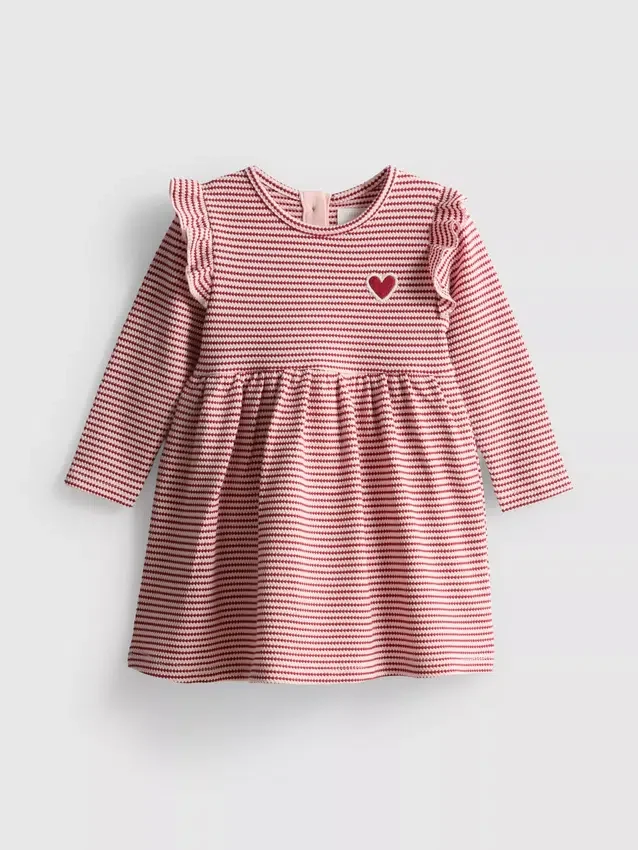 0–18 Monate | Rüschen-Smock-Kleid für Neugeborene