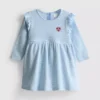 0–18 Monate | Rüschen-Smock-Kleid für Neugeborene