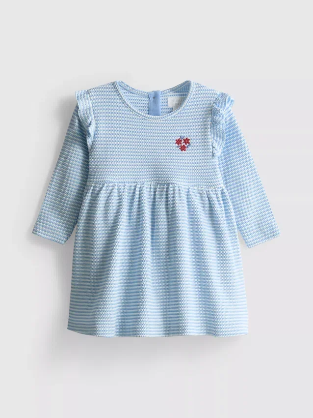 0–18 Monate | Rüschen-Smock-Kleid für Neugeborene