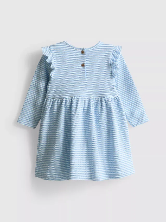0–18 Monate | Rüschen-Smock-Kleid für Neugeborene