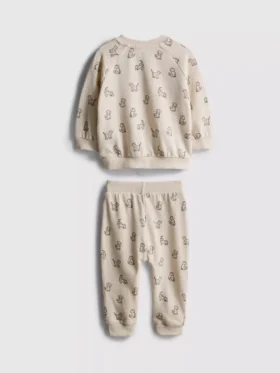 0–18 Monate | Set aus Sweatshirt mit Hundemotiv und Jogginghose für Neugeborene