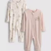 0–24 Monate | 2er-Pack Disney-Bambi-Strampler mit Reissverschluss