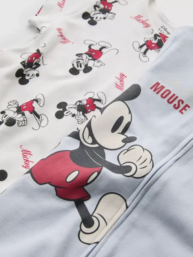 0–24 Monate | 2er-Pack Disney-Mickey-Mouse-Strampler