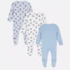 0–24 Monate | 3er-Pack Disney-Mickey-Mouse-Schlafanzüge mit Druckknöpfen