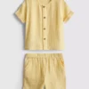 0–24 Monate | Set aus Cheesecloth-Hemd und Shorts