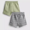 0–36 Monate | 2er-Pack strukturierte Shorts