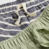0–36 Monate | 2er-Pack strukturierte Shorts
