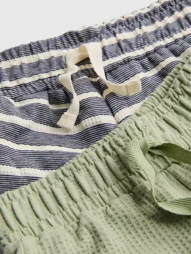 0–36 Monate | 2er-Pack strukturierte Shorts
