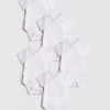 0–36 Monate | 5er-Pack gerippte Bodys mit Wickelausschnitt