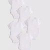 0–36 Monate | 5er-Pack gerippte Bodys mit Wickelausschnitt