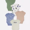 0–36 Monate | 5er-Pack Kurzarm-Bodys mit Dinosaurier-Motiv