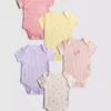 0–36 Monate | 5er-Pack kurzärmelige Bodys