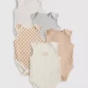 0–36 Monate | 5er-Pack ärmellose Bodys