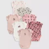0–36 Monate | 7er-Pack Disney-Minnie-Mouse-Shorts mit kurzen Ärmeln