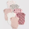 0–36 Monate | 7er-Pack Disney-Minnie-Mouse-Shorts mit kurzen Ärmeln