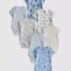 0–36 Monate | 7er-Pack kurzärmelige Bodys mit Disney-Mickey-Mouse-Motiv