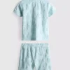 0–36 Monate | Disney-Set aus Mickey-Mouse-Frottee-Hemd und Shorts