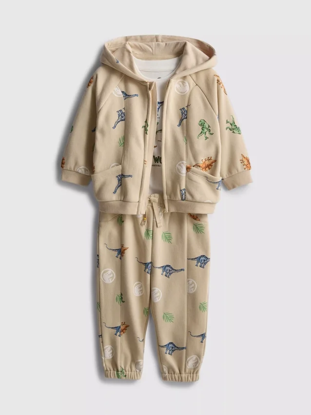 0–36 Monate | «Jurassic World»-Set aus T-Shirt, Hoodie und Jogginghose