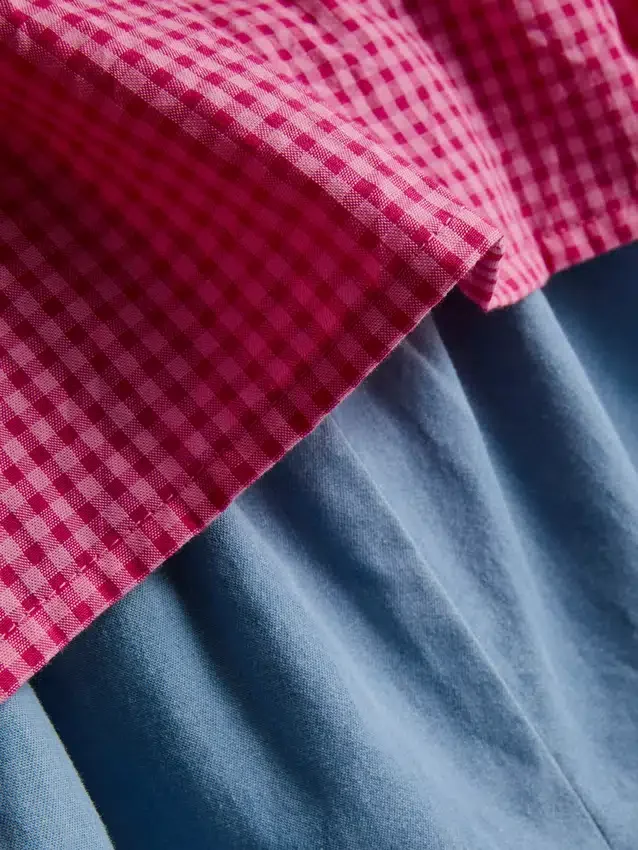 0–36 Monate | Set aus Bluse mit Kragen und Rüschen-Shorts