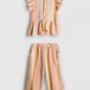 0–36 Monate | Set aus gestreiftem Rüschen-Top und Hose