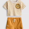 0–36 Monate | Set aus kastenförmigem T-Shirt und Shorts
