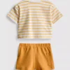 0–36 Monate | Set aus kastenförmigem T-Shirt und Shorts