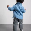 0–36 Monate | Set aus Langarm-T-Shirt, Hose und Jeanshemd