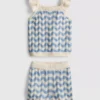 0–36 Monate | Set aus Strickoberteil und Shorts