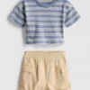 0–36 Monate | Set aus T-Shirt und Cargoshorts