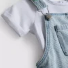 0–36 Monate | Set aus T-Shirt und Latzhose mit Obststickerei