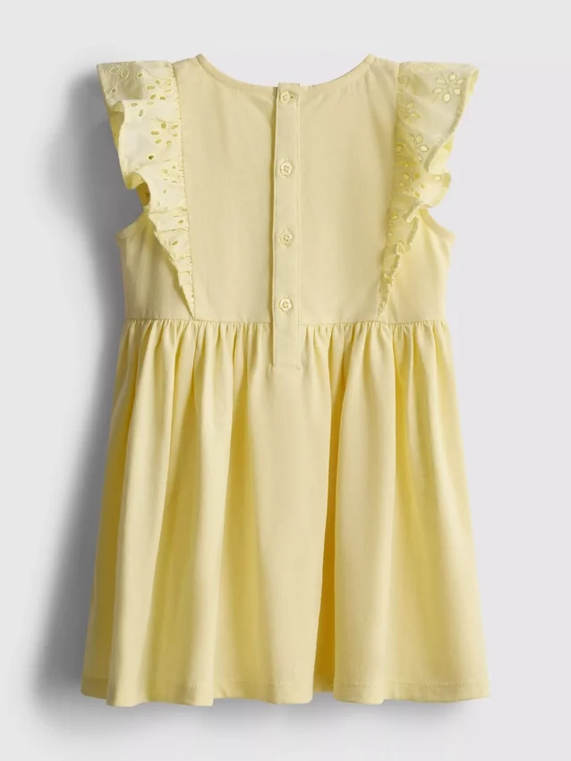 0–36 Monate | Smockkleid mit Broderie-Anglaise-Stickerei