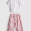 0–36 Monate | T-Shirt- und Hosen-Set mit Herztasche