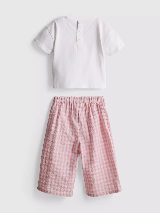 0–36 Monate | T-Shirt- und Hosen-Set mit Herztasche