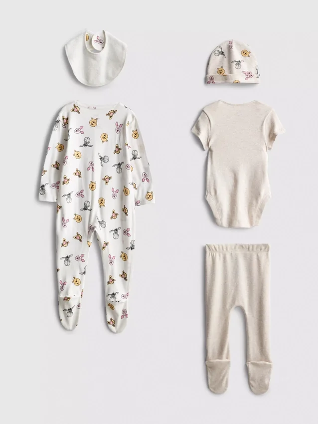 0–9 Monate | 5-teiliges Disney-Winnie-Puuh-Starter-Set für Neugeborene